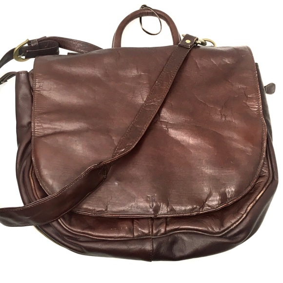 🛑SOLD🛑 Vintage Frye XL Messenger Bag - Picture 2 of 8
